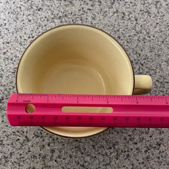 Pfaltzgraff Village Pattern Vintage Cream and Brown Teacup Set - Picture 10 of 10